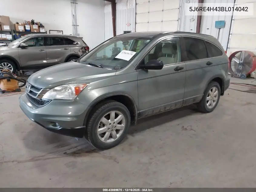 5J6RE4H43BL014042 2011 Honda Cr-V Se