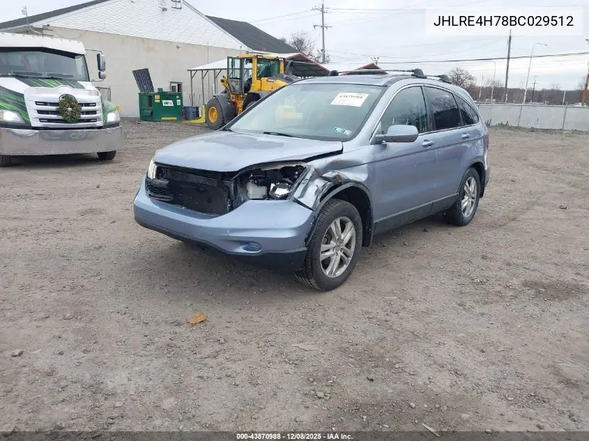 JHLRE4H78BC029512 2011 Honda Cr-V Ex-L
