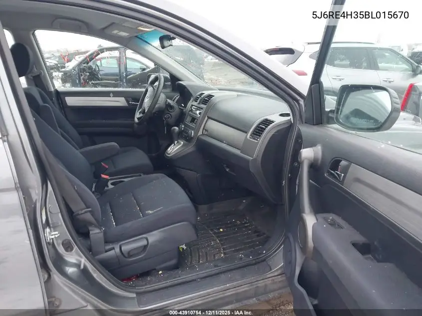 5J6RE4H35BL015670 2011 Honda Cr-V Lx