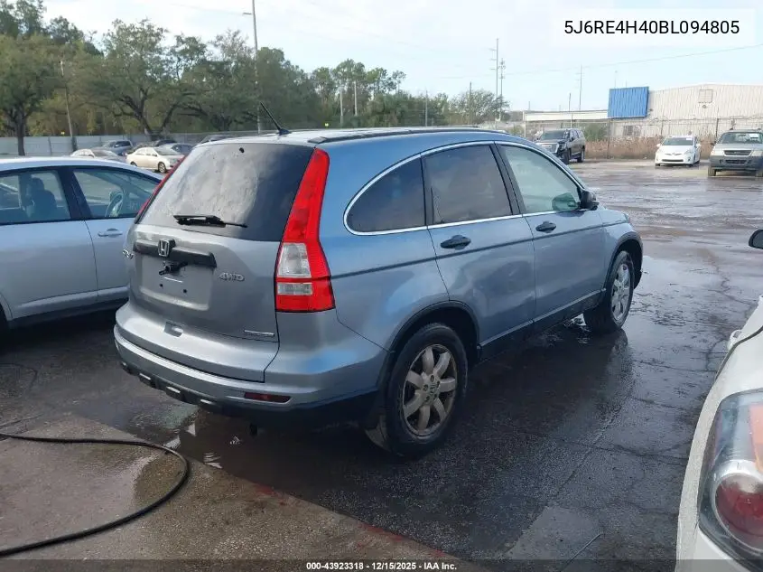 5J6RE4H40BL094805 2011 Honda Cr-V Se