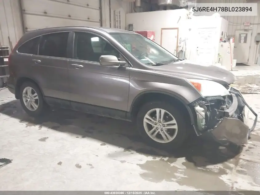 5J6RE4H78BL023894 2011 Honda Cr-V Ex-L