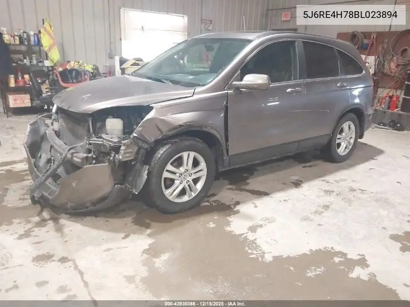 5J6RE4H78BL023894 2011 Honda Cr-V Ex-L