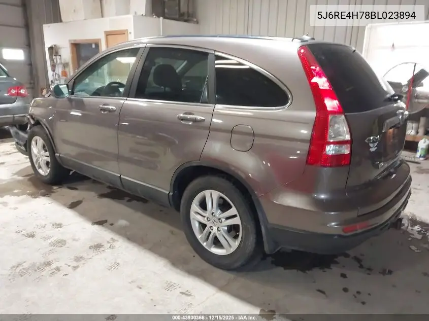 5J6RE4H78BL023894 2011 Honda Cr-V Ex-L