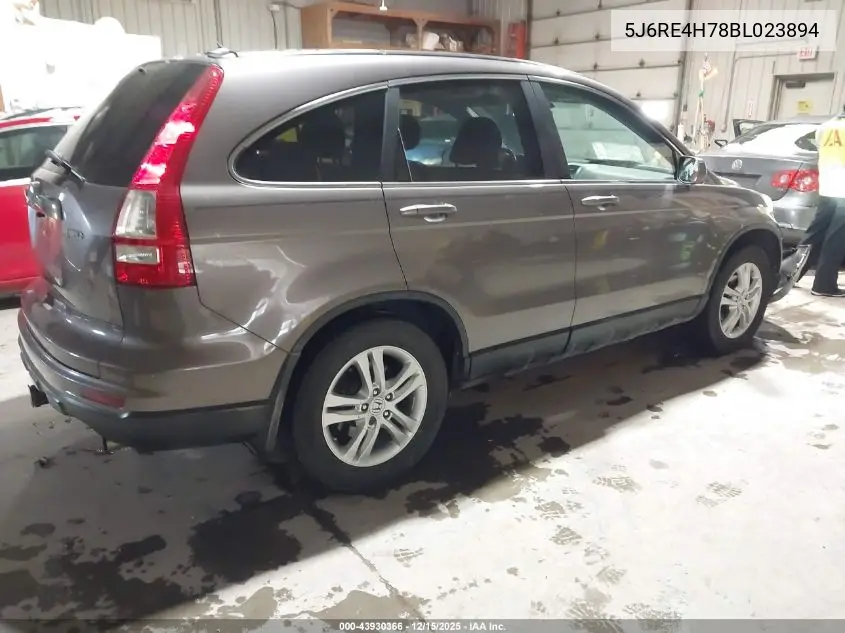5J6RE4H78BL023894 2011 Honda Cr-V Ex-L