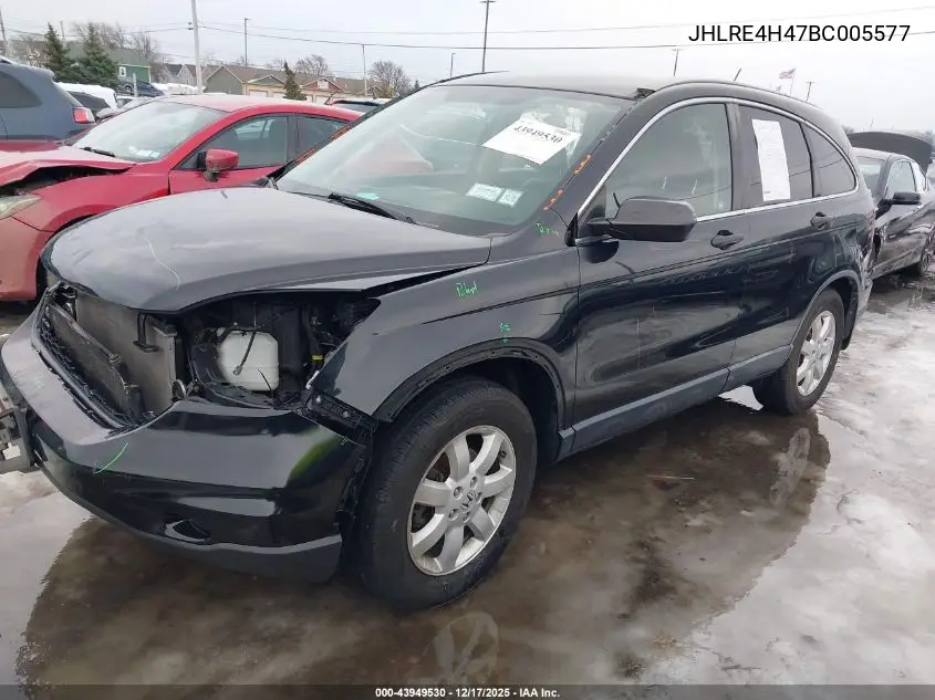 JHLRE4H47BC005577 2011 Honda Cr-V Se