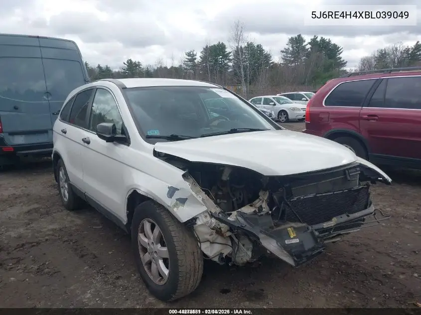 5J6RE4H4XBL039049 2011 Honda Cr-V Se