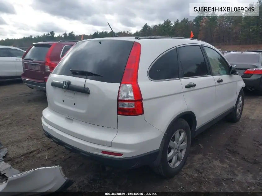 5J6RE4H4XBL039049 2011 Honda Cr-V Se