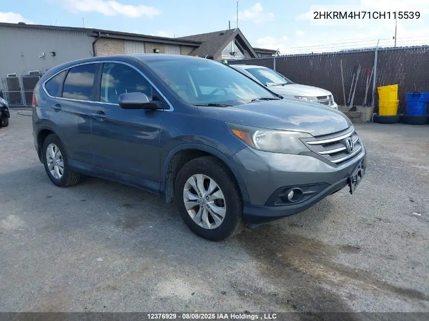 2HKRM4H71CH115539 2012 Honda Cr-V Ex-L