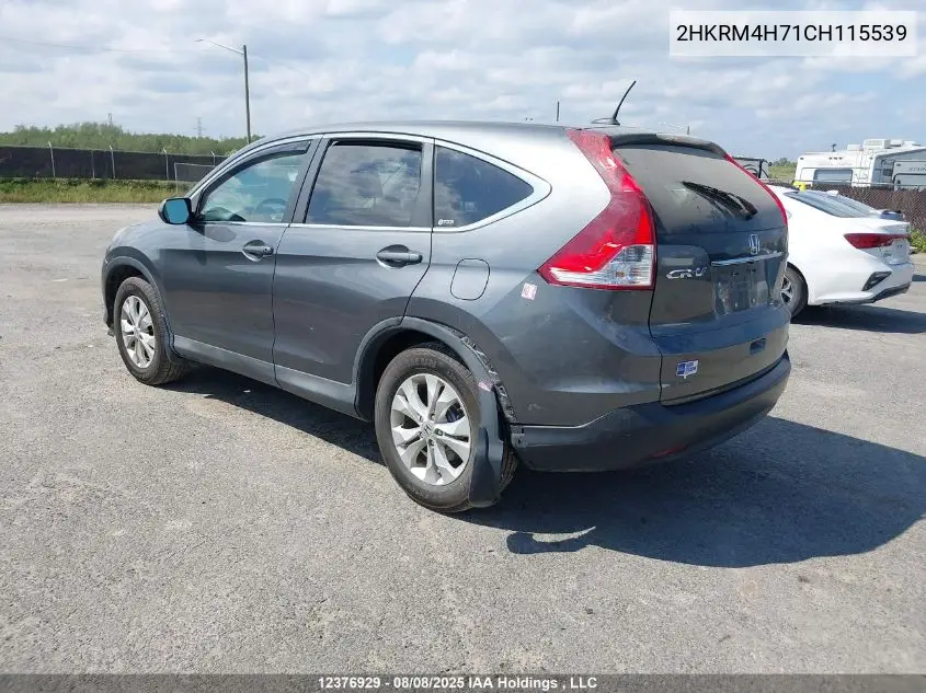 2HKRM4H71CH115539 2012 Honda Cr-V Ex-L
