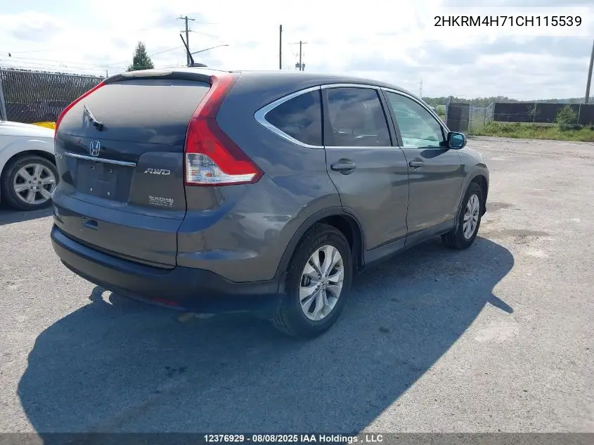 2HKRM4H71CH115539 2012 Honda Cr-V Ex-L