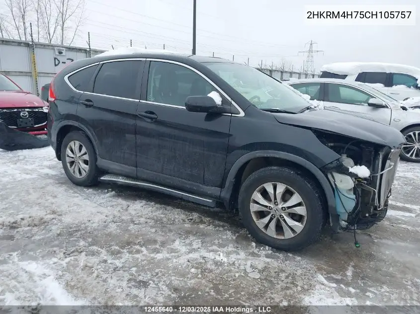 2HKRM4H75CH105757 2012 Honda Cr-V Ex-L