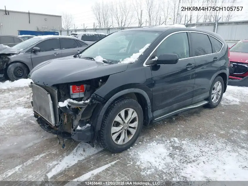 2HKRM4H75CH105757 2012 Honda Cr-V Ex-L