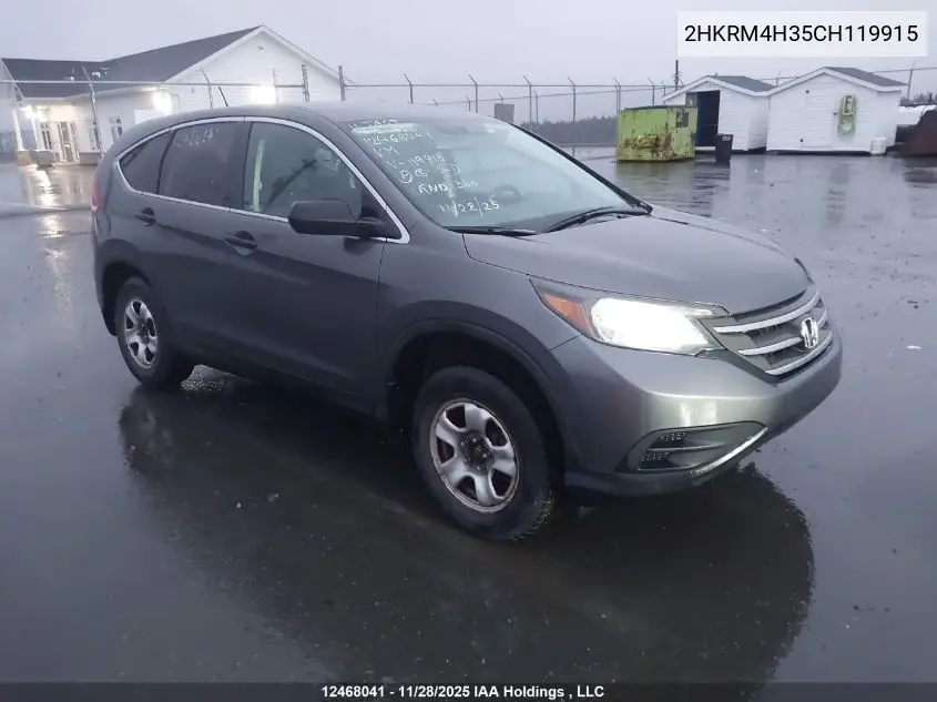 2HKRM4H35CH119915 2012 Honda Cr-V Lx