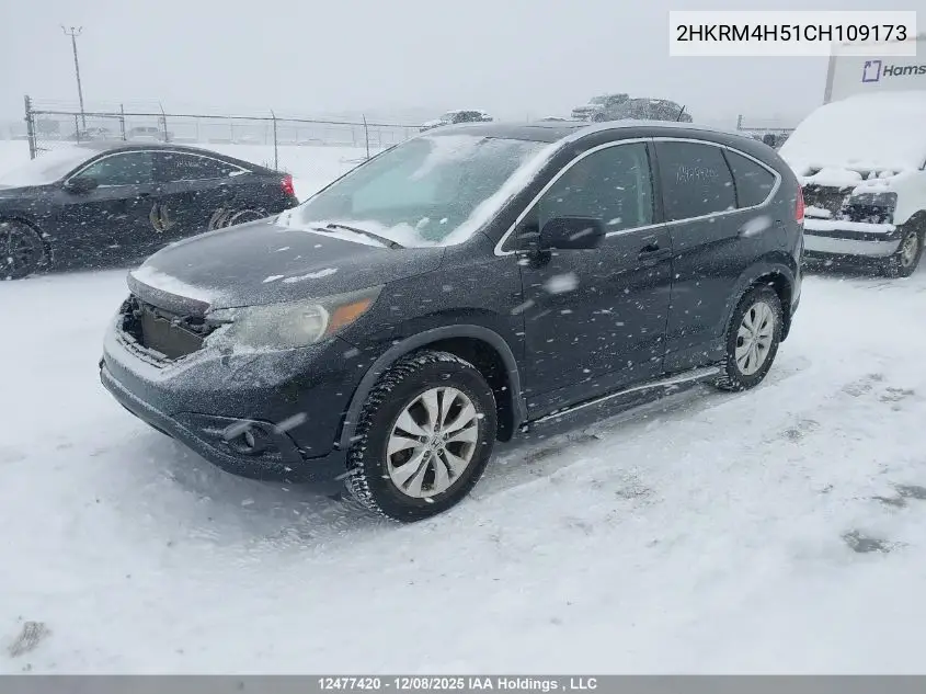2HKRM4H51CH109173 2012 Honda Cr-V Ex