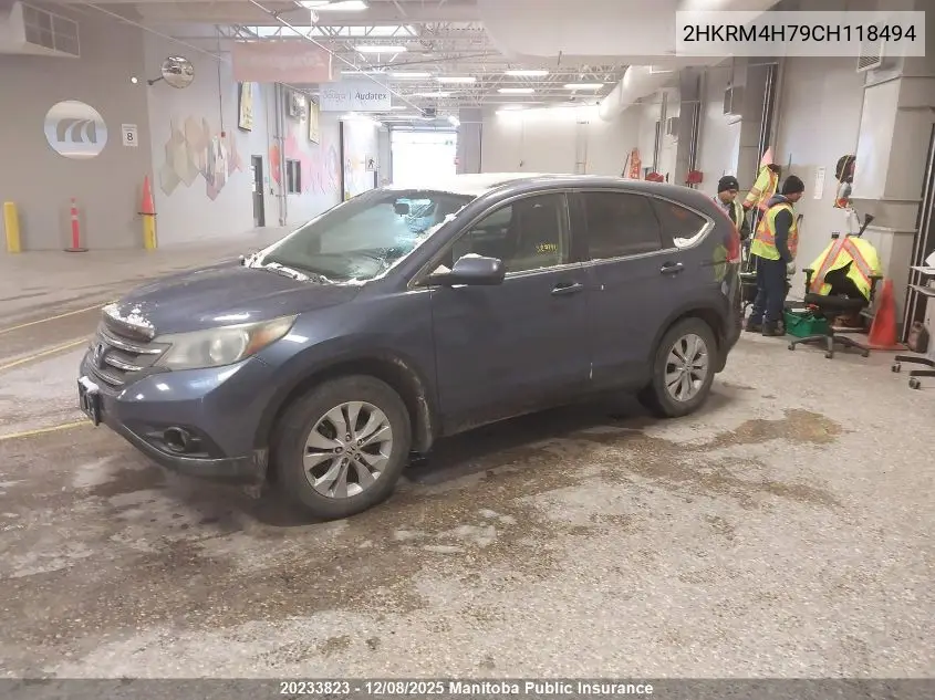2HKRM4H79CH118494 2012 Honda Cr-V Ex-L