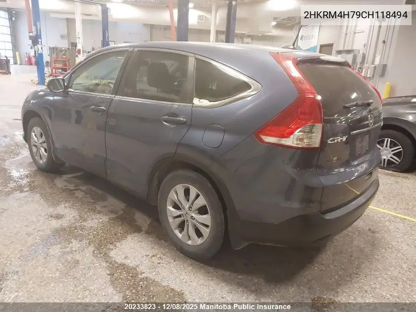 2HKRM4H79CH118494 2012 Honda Cr-V Ex-L