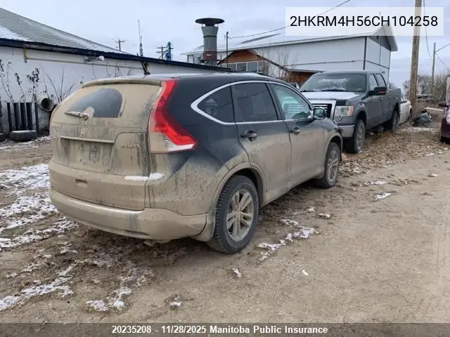 2HKRM4H56CH104258 2012 Honda Cr-V Ex