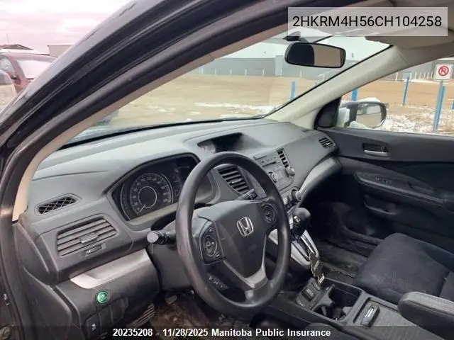 2HKRM4H56CH104258 2012 Honda Cr-V Ex