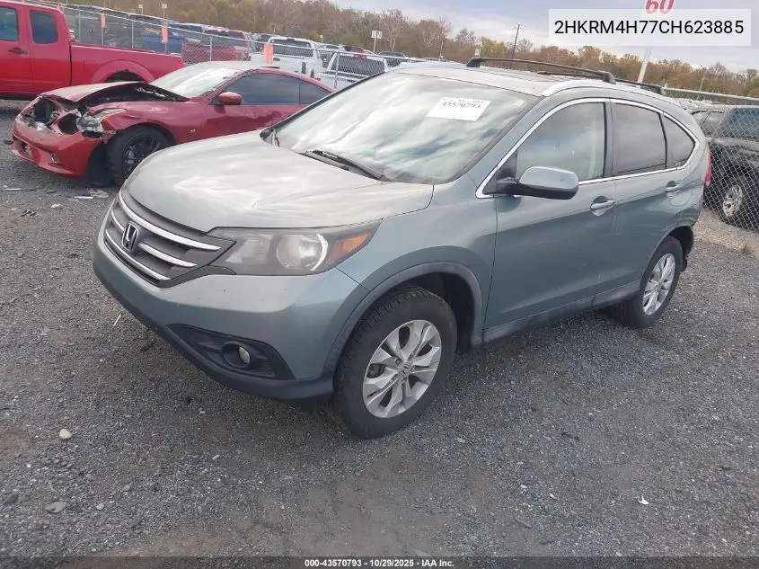 2HKRM4H77CH623885 2012 Honda Cr-V Ex-L
