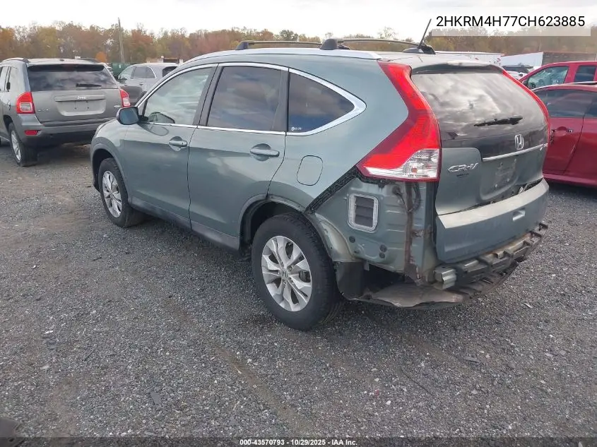 2HKRM4H77CH623885 2012 Honda Cr-V Ex-L