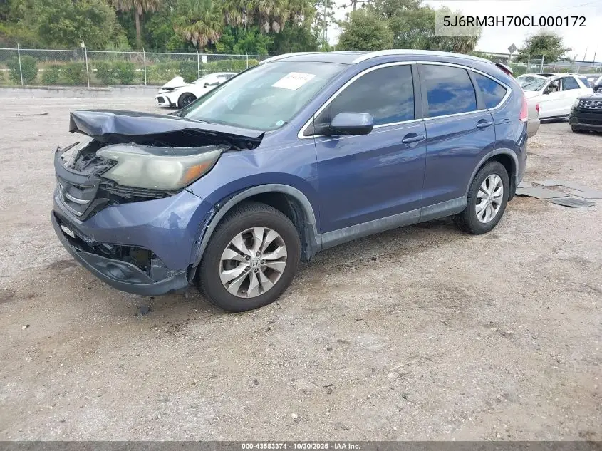 5J6RM3H70CL000172 2012 Honda Cr-V Ex-L