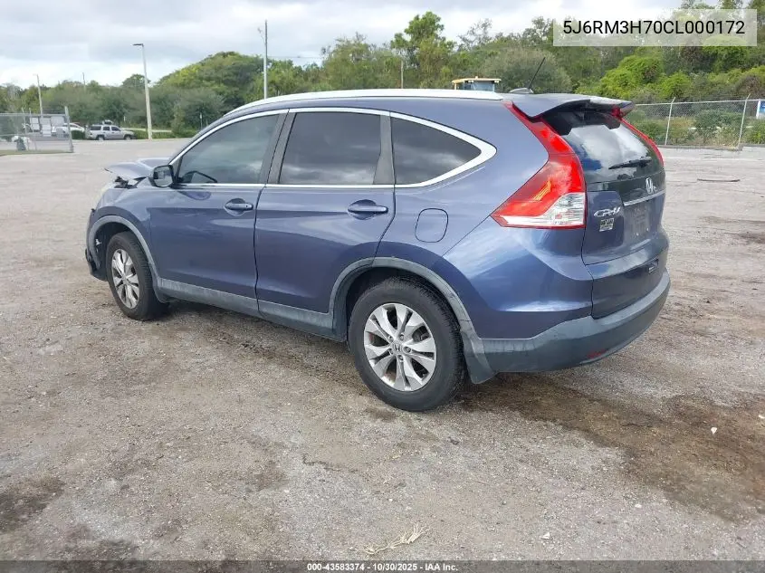 5J6RM3H70CL000172 2012 Honda Cr-V Ex-L