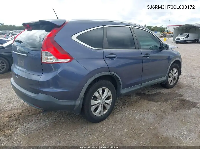 5J6RM3H70CL000172 2012 Honda Cr-V Ex-L