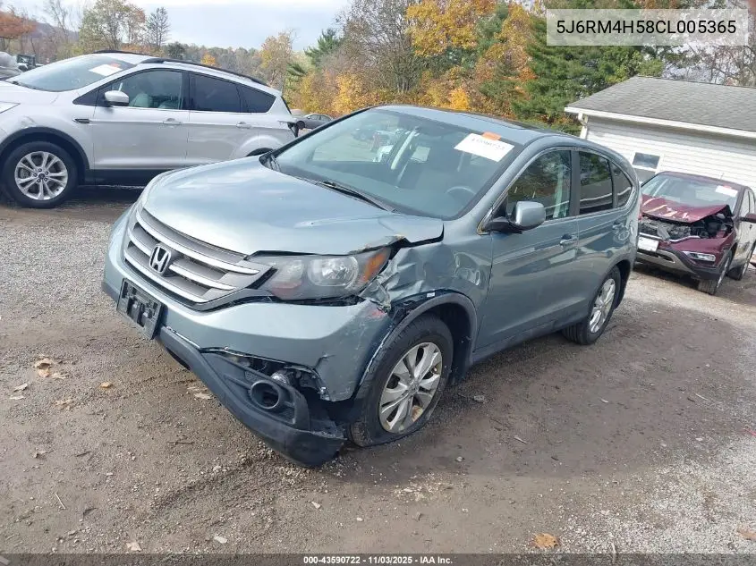 5J6RM4H58CL005365 2012 Honda Cr-V Ex