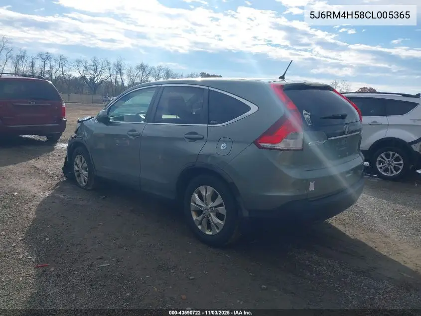 5J6RM4H58CL005365 2012 Honda Cr-V Ex