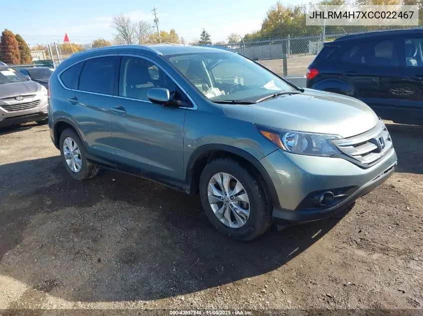 JHLRM4H7XCC022467 2012 Honda Cr-V Ex-L