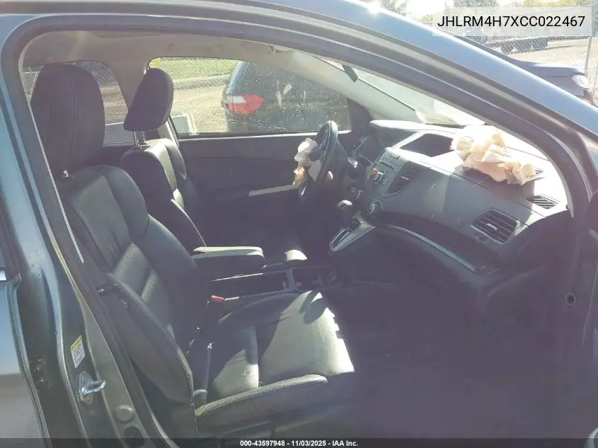 JHLRM4H7XCC022467 2012 Honda Cr-V Ex-L
