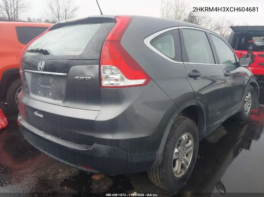 2HKRM4H3XCH604681 2012 Honda Cr-V Lx