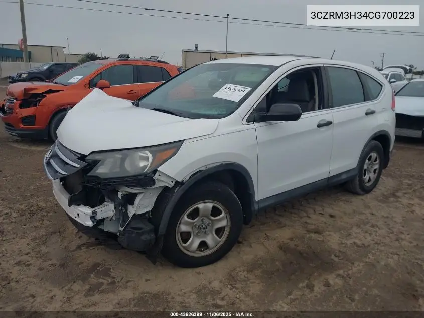 3CZRM3H34CG700223 2012 Honda Cr-V Lx