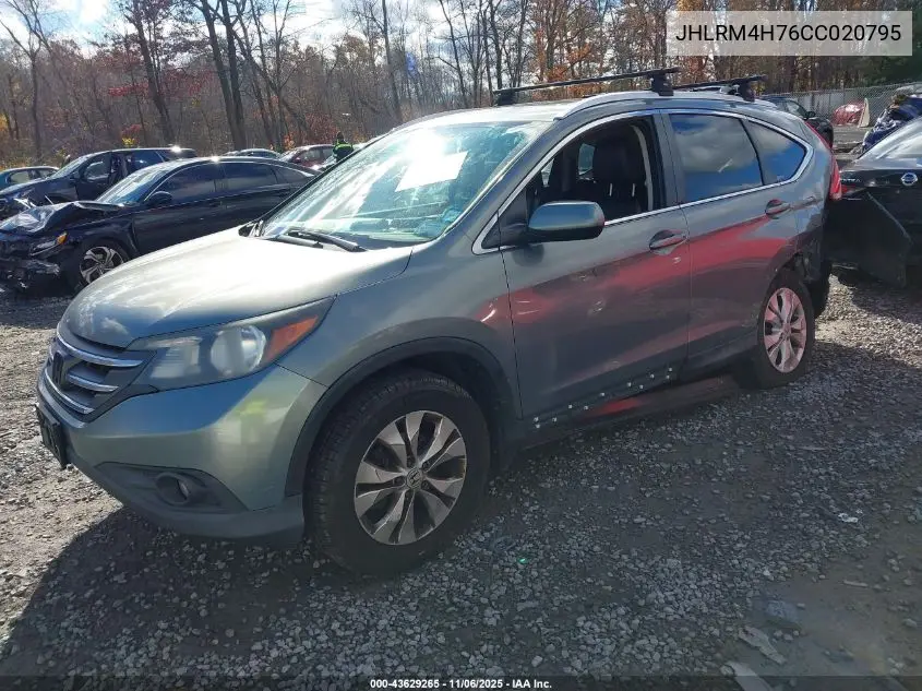 JHLRM4H76CC020795 2012 Honda Cr-V Ex-L