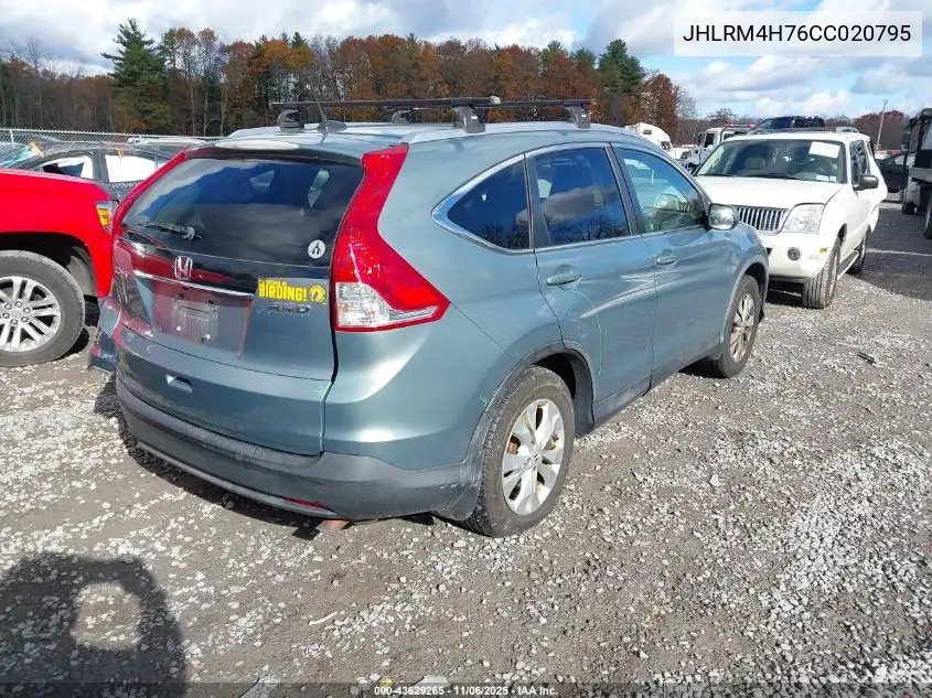 JHLRM4H76CC020795 2012 Honda Cr-V Ex-L