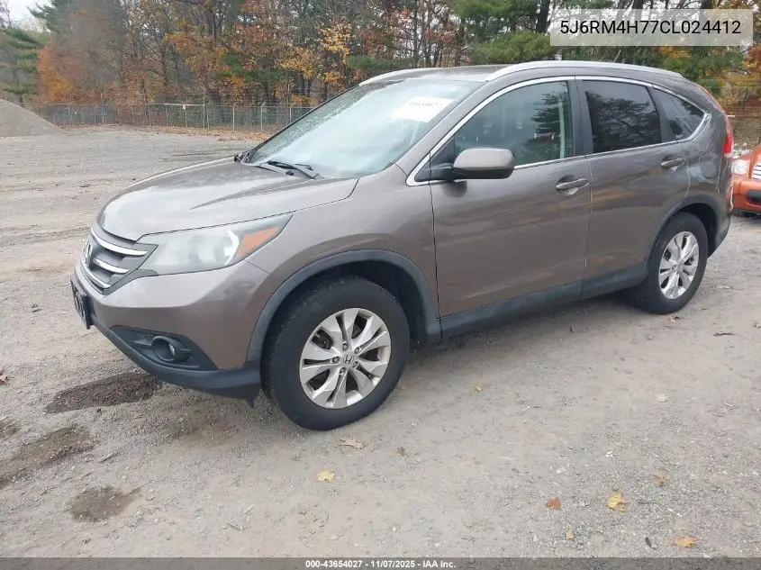 5J6RM4H77CL024412 2012 Honda Cr-V Ex-L
