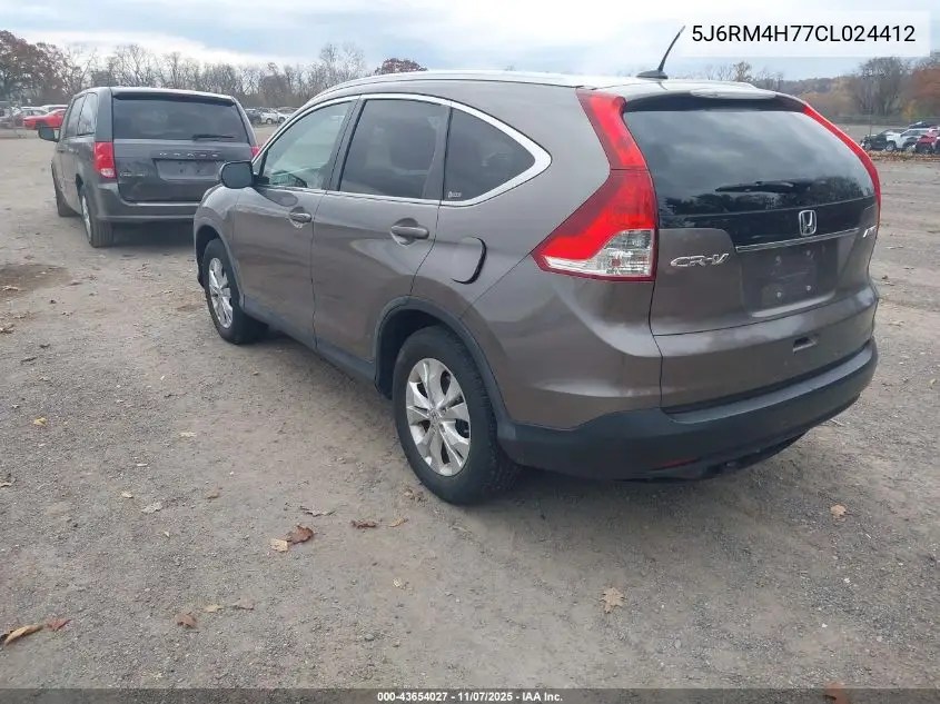 5J6RM4H77CL024412 2012 Honda Cr-V Ex-L