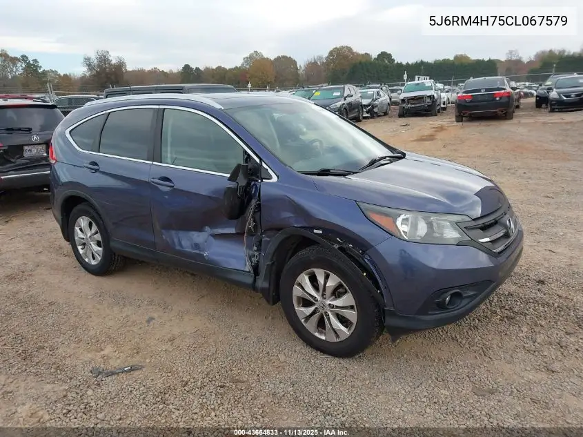 5J6RM4H75CL067579 2012 Honda Cr-V Ex-L