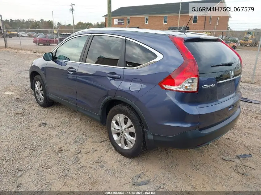 5J6RM4H75CL067579 2012 Honda Cr-V Ex-L