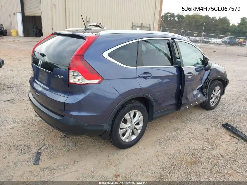 5J6RM4H75CL067579 2012 Honda Cr-V Ex-L