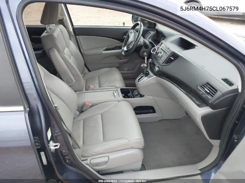 5J6RM4H75CL067579 2012 Honda Cr-V Ex-L