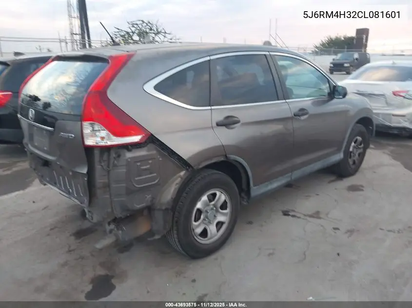 5J6RM4H32CL081601 2012 Honda Cr-V Lx