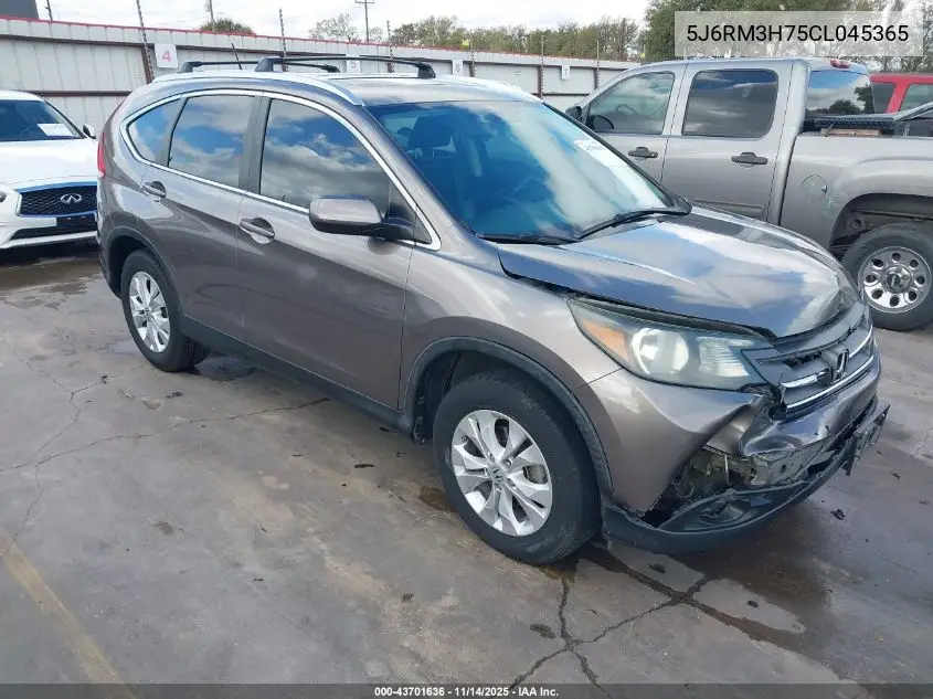 5J6RM3H75CL045365 2012 Honda Cr-V Ex-L