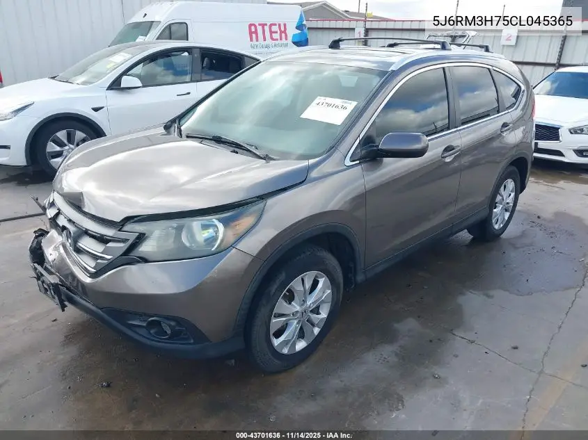 5J6RM3H75CL045365 2012 Honda Cr-V Ex-L