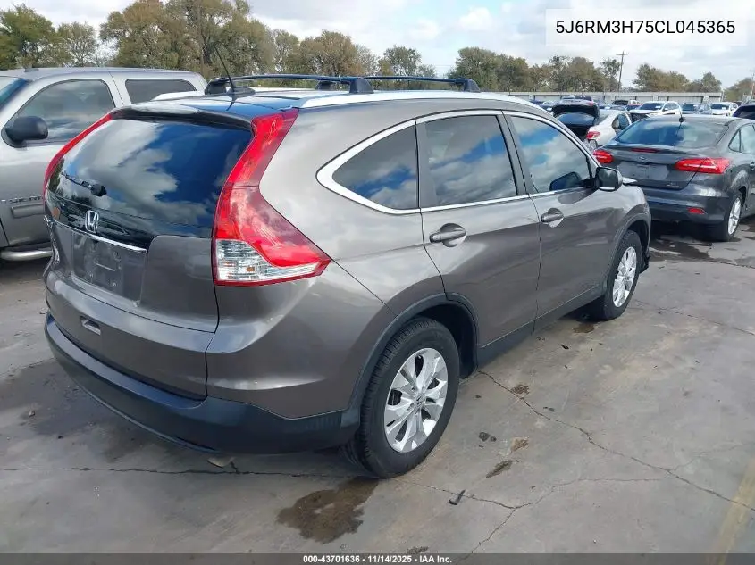 5J6RM3H75CL045365 2012 Honda Cr-V Ex-L