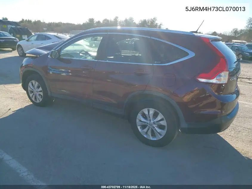 5J6RM4H73CL070013 2012 Honda Cr-V Ex-L