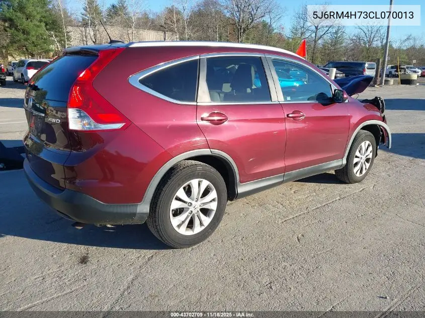 5J6RM4H73CL070013 2012 Honda Cr-V Ex-L