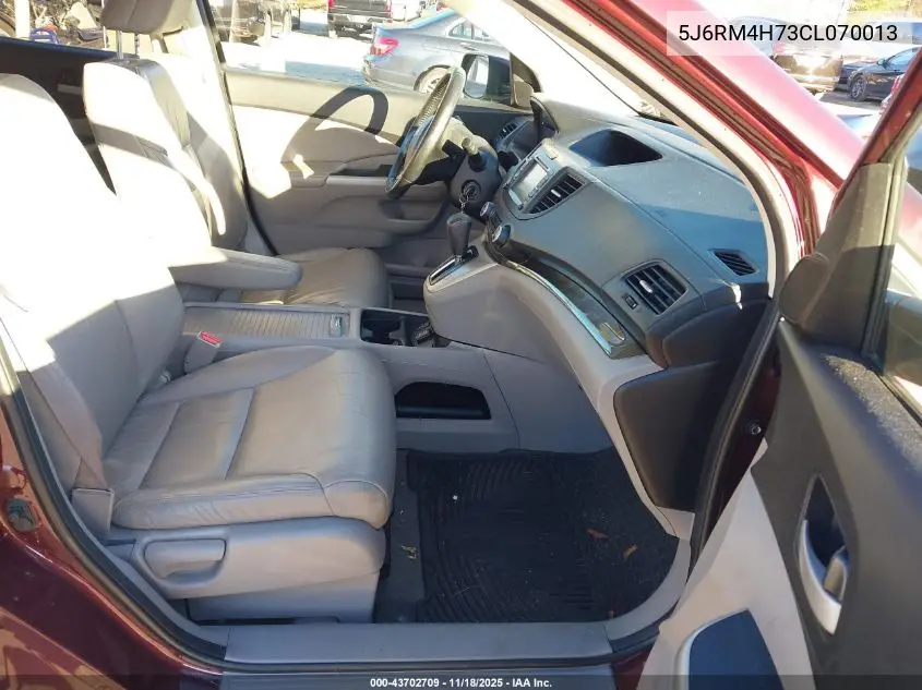 5J6RM4H73CL070013 2012 Honda Cr-V Ex-L