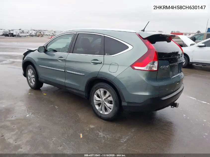 2HKRM4H58CH630147 2012 Honda Cr-V Ex