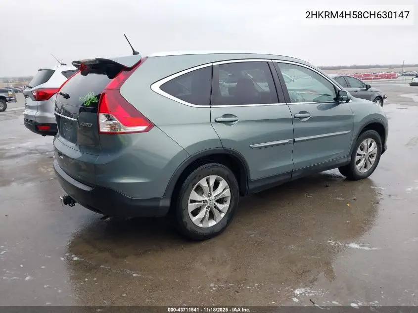 2HKRM4H58CH630147 2012 Honda Cr-V Ex